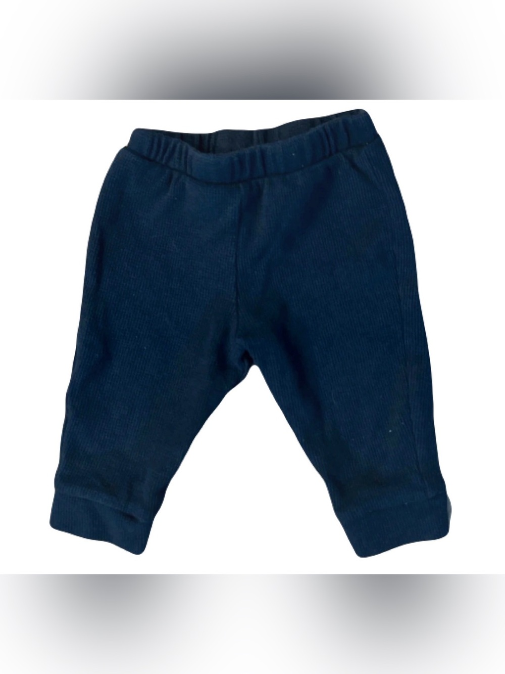 Garanimals Navy Ribbed Jogger Pants 3-6m